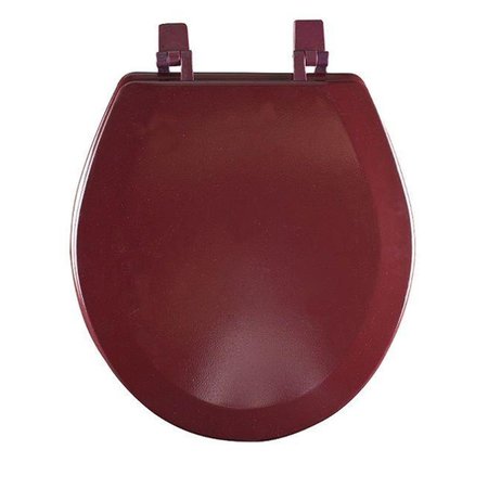 CHESTERFIELD Fantasia Burgundy Standard Wood Toilet Seat, 17 in. CH3215